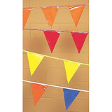 Sim Supply Pennants,Polyethylene,Multicolor,100 ft.  PL-2 M/C