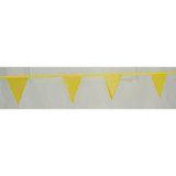 Sim Supply Pennants,Polyethylene,Yellow,60 ft.  PL-1 Y