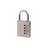 Master Lock Combination Padlck,1 11/16in,Rectgle,Slv 643D