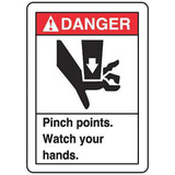 Accuform Safety Label,5 inx3 1/2 in,Vinyl,PK5 LEQM013VSP