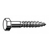 Sim Supply Hex Lag Screw,Zinc,1/4x4 L,PK100  U08280.025.0400