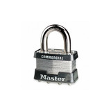 Master Lock Keyed Padlock, 3/4 in,Rectangle,Silver 21KA