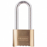 Master Lock Combination Padlock,1 1/2 in,Rectangle 175LHSS