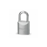 Master Lock Keyed Padlock, 29/32 in,Rectangle,Silver 7050NKA