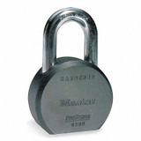 Master Lock Keyed Padlock, 7/8 in,Round,Silver 6230KA