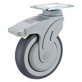 Sim Supply Quiet-Roll Medical Plate Caster,Swivel  P17S-RP050K-12-TB-001