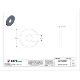 Manufacturer Varies FndrWsh,Znc,Stl,M8,24x2mm,100PK M38210.080.0001