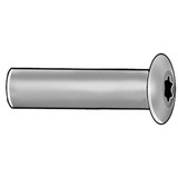 Manufacturer Varies Architect Bolt,1"L,18-8SS,1/4"-20 Z1620