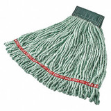 Rubbermaid Commercial Wet Mop,Green,Cotton/Synthetic FGA25206GR00