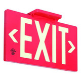 Sim Supply Exit Sign,8 3/4 in x 15 3/8 in,Plastic  GRAN1389