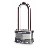 Master Lock Keyed Padlock, 15/16 in,Rectangle,Silver 5LJ