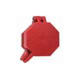 Stopout Glad Hand Lock,Plastic,Red,Universal KDD477