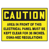 Accuform Safety Label,3 1/2 inx5 in,Vinyl,PK5 LELC601VSP