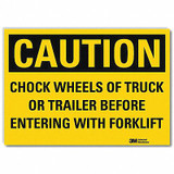 Lyle Safety Sign,10inx14in,Reflctv Sheeting U4-1128-RD_14X10