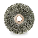 Weiler Wire Wheel Brush,Threaded Arbor,3 In. 96135