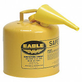 Eagle Mfg Type I Safety Can,5 gal,Yellow UI50FSY