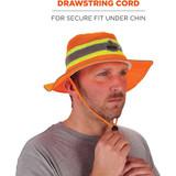 Ergodyne Ranger Hat,Hi-Vis Orange,L-XL 23258