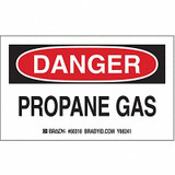 Brady Gas Cylinder Label,3in x 5in,Paper,PK10  60310