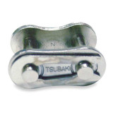 Tsubaki Connecting Link,SS,Riveted,23/32 in,PK5  40 AS C/L