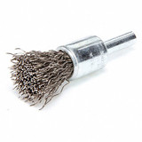 Weiler Crimped Wire End Brush,Stainless Steel 96104