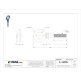 Ken Forging Machinery Eye Bolt, Shank D 3/4 in N2028-4