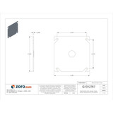 Raco Cover,Blank,Square Box 753