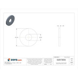Manufacturer Varies FndrWsh,Znc,Stl,M4,12x1mm,100PK M38210.040.0001