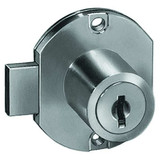 Compx National Cabinet Drawer Dead Bolt Lock,Silr,Round  C8704-KD-14A