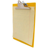 Manufacturer Varies Clipboard,Yellow,9" W 21605