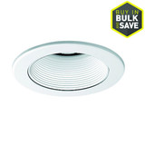 Juno Lighting RcssdDwnltTrim,4in,Wht/Wht,Baffle,Srs14 14 WWH