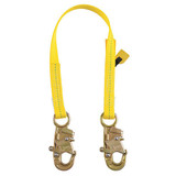 3m Dbi-Sala Positioning Lanyard,Yellow,Fixed 1231103