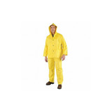 Mcr Safety Rain Suit w/Jacket/Bib,Unrated,Yellow,XL 3003XL