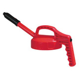 Oil Safe Stretch Spout Lid,w/0.5 In Outlet,Red  100308