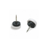 Sim Supply Furniture Glides,Nail-On,Round,3/4",PK24  9446