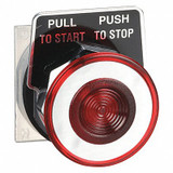 Schneider Electric Non-Illum Push Button Operator,30mm,Red 9001KR9R