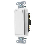 Hubbell Wall Switch,White,15 A;Back; Side,3-Way DS315W