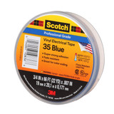 3m Elec Tape,66 ft Lx3-4 in W,7 mil,Blue 10836