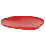 Vikan Pail Lid,Red,12 1/4 in Diameter 56874