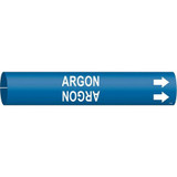 Brady Pipe Marker,Argon,7/8 in H,7/8 in W 4162-B