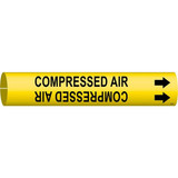 Brady Pipe Mrkr,Compressed Air,7/8in H,7/8in W 4032-B