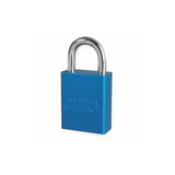 American Lock Lockout Padlock,KD,Blue,1-7/8"H A1105BLU