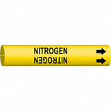 Brady Pipe Marker,Nitrogen,7/8 in H,7/8 in W 4098-B