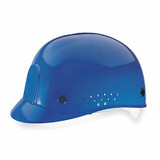 Msa Safety Bump Cap,Front Brim,Pinlock,Blue  10033650