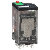 Schneider Electric Gen Purpose Relay,14 Pin,Square,240VAC 792XDXM4L-240A