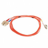 Monoprice Fiber Cord,Duplex,LC, SC,2m,Orange 2627