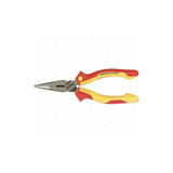 Wiha Long Nose Plier,8" L,Serrated 32923