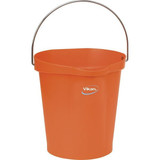 Vikan Hygienic Bucket,3 1-4 gal,Orange 56867