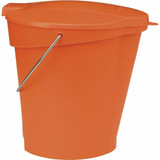 Vikan Hygienic Bucket,3 1-4 gal,Orange 56867