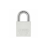Abus Keyed Padlock, 15/16 in,Rectangle,Silver 83IC/50