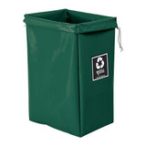 Royal Basket Trucks Enviro Hamper Bag, 30 gal, green vinyl  G00-EEX-EBN